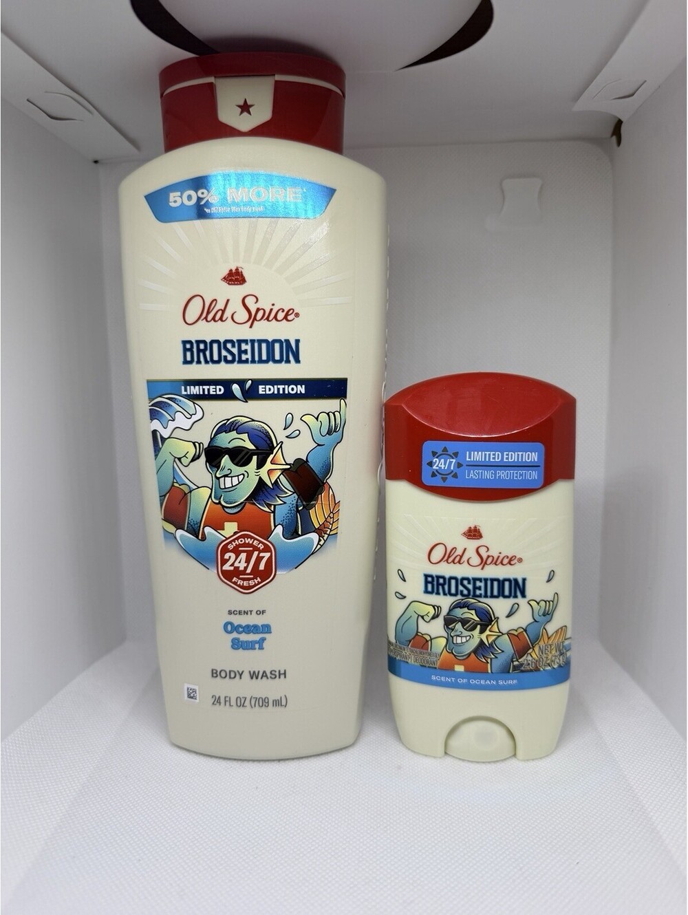 Old Spice BROSEIDON  Set Unisex Ocean Surf  Body Wash And Deodorant